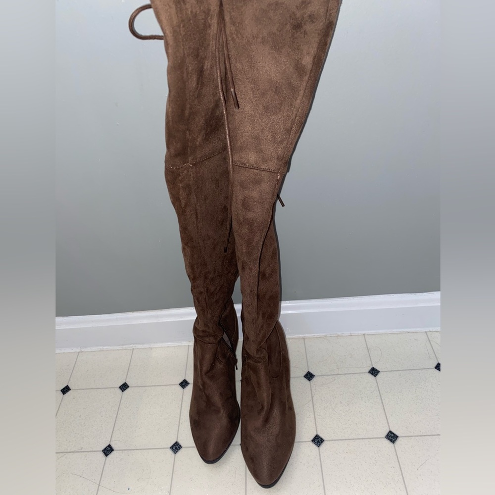 Brown Knee-High Boots